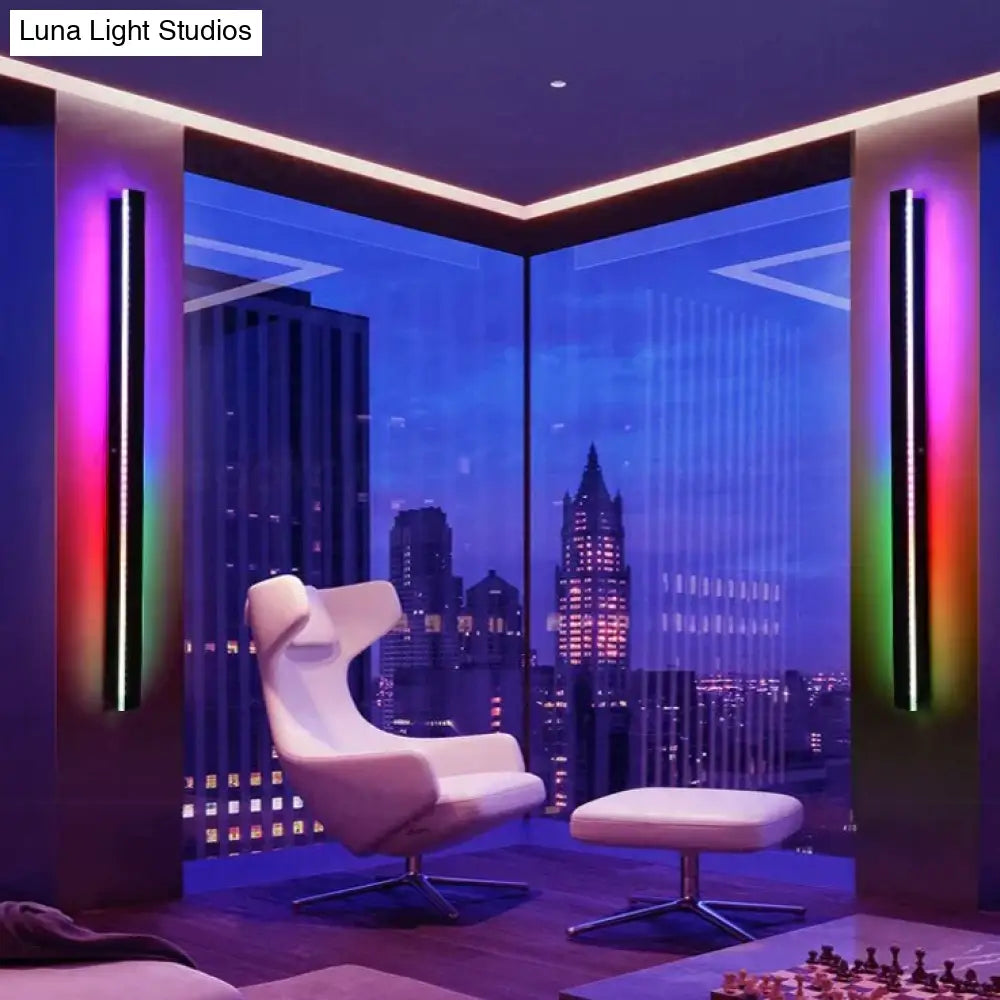 Rgb Wall Light Modern Outdoor Porch Colored Light Party Intelligent Remote Control Balcony Terrace