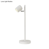 Rotatable Childrens Bedroom Desk Light Metal Macaron Reading Lamp With Plug-In Cord