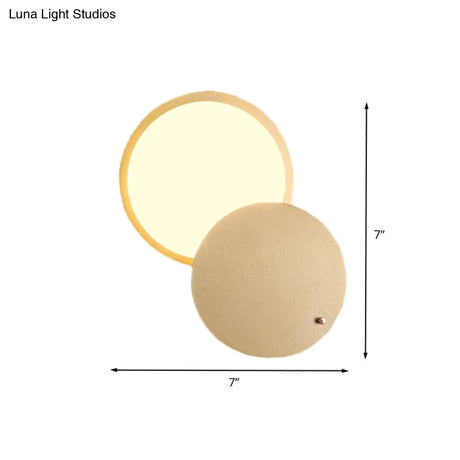 Rotatable Gold Metal Led Wall Sconce - Contemporary Lamp Fixture