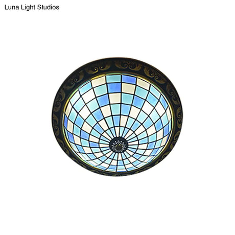 Rustic Stained Glass Sunflower Ceiling Light In Multicolor Options For Dining Room Tiffany Décor