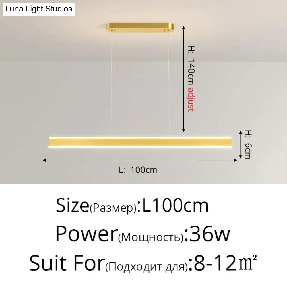 Salix V - Modern Minimalist Led Dimmable Bar Pendant Light Pendant