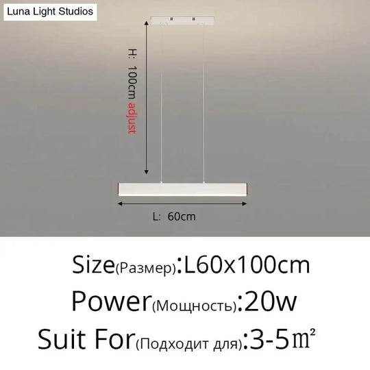 Salix V - Modern Minimalist Led Dimmable Bar Pendant Light Pendant