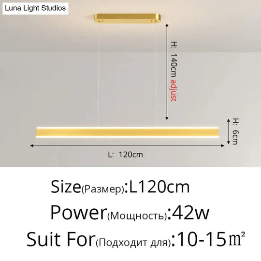 Salix V - Modern Minimalist Led Dimmable Bar Pendant Light Pendant