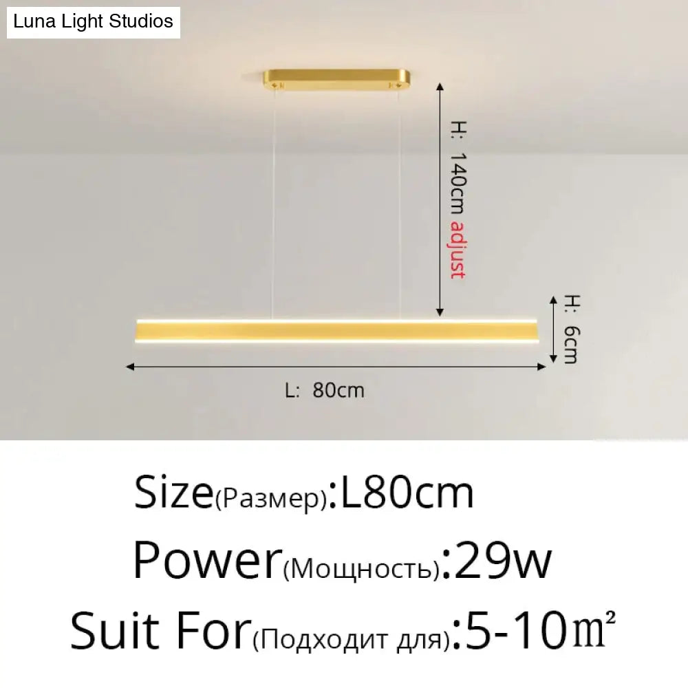 Salix V - Modern Minimalist Led Dimmable Bar Pendant Light Pendant