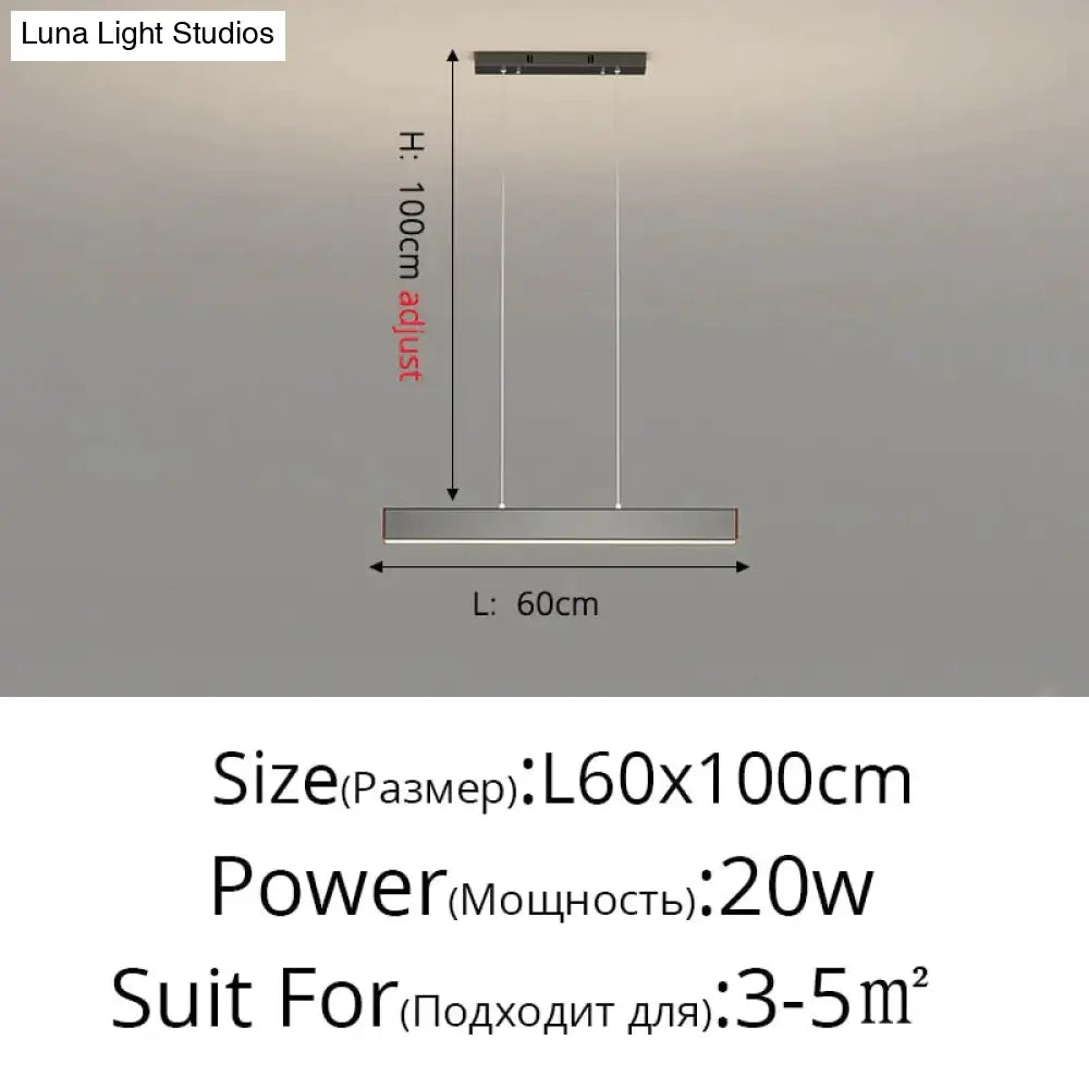 Salix V - Modern Minimalist Led Dimmable Bar Pendant Light Pendant