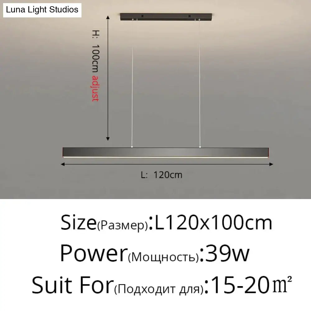 Salix V - Modern Minimalist Led Dimmable Bar Pendant Light Pendant