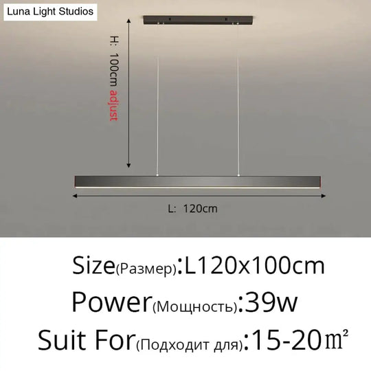 Salix V - Modern Minimalist Led Dimmable Bar Pendant Light Pendant