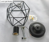 Scarlett Vintage Industrial Iron Cage Led Ceiling Lights Ceiling