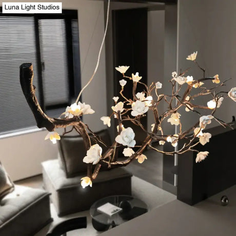 Seraphina Nordic Branch LED Chandelier Dimmable Chrome Pendant Light chandelier