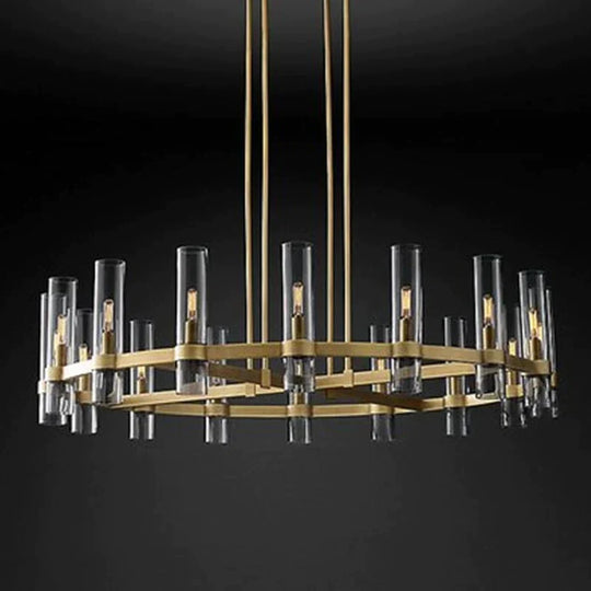 Serenity – runder Kronleuchter aus klarem Glas von American Loft Lighting