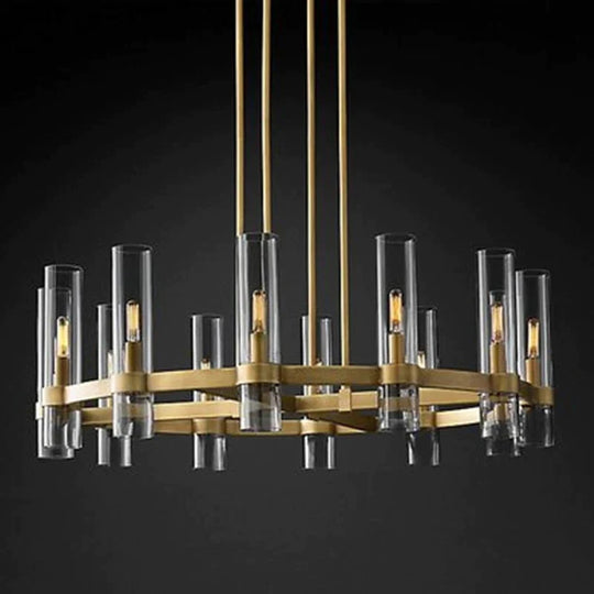 Serenity – runder Kronleuchter aus klarem Glas von American Loft Lighting