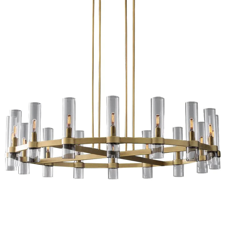 Serenity – runder Kronleuchter aus klarem Glas von American Loft Lighting