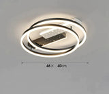 Simple Atmosphere Luxury All Over The Sky Star Led Ceiling Lamp In Living Room Round / Tri-Color