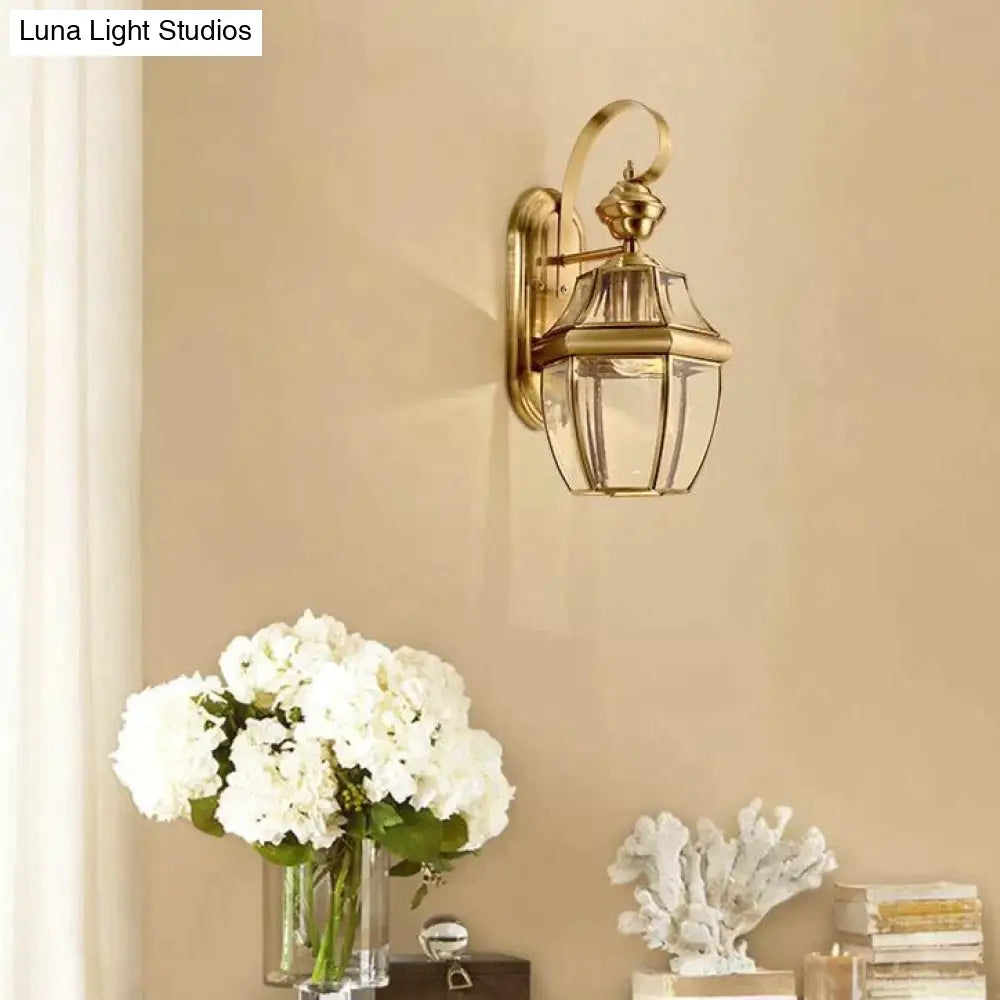 Simple Country Style of Outdoor Copper Wall Lamp Copper Wall Lamps