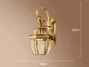 Simple Country Style of Outdoor Copper Wall Lamp M Copper Wall Lamps