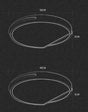 Simple Creative Bedroom Led Round Ceiling Lamp 40Cm / White Light