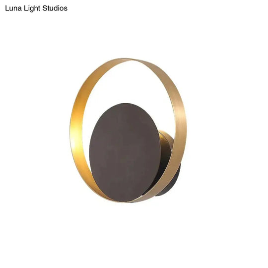 Simple Creative Living Room Wall Lamp After Modern Designer Art Bedroom Bedside Model Copper Warm