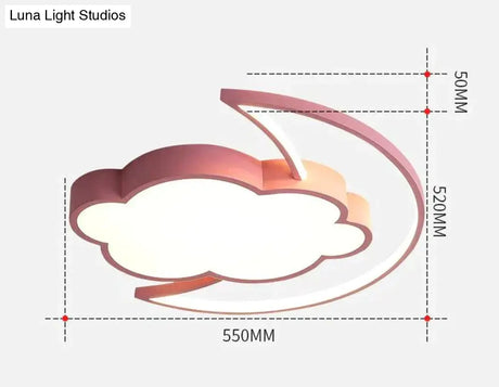 Simple Modern Bedroom Cloud Ceiling Lamp