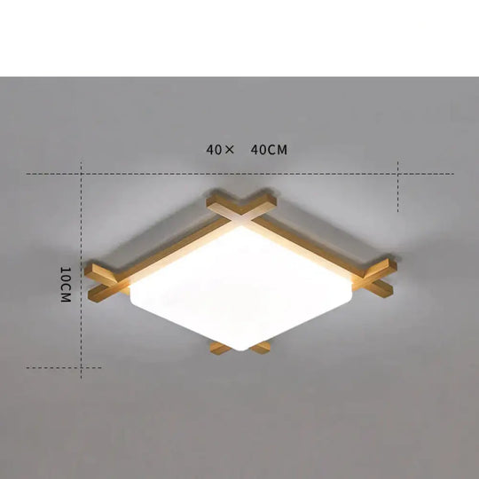 Simple Modern Corridor Corridor Square Log LED Living Room Lamps As show / Small / White light Ceiling