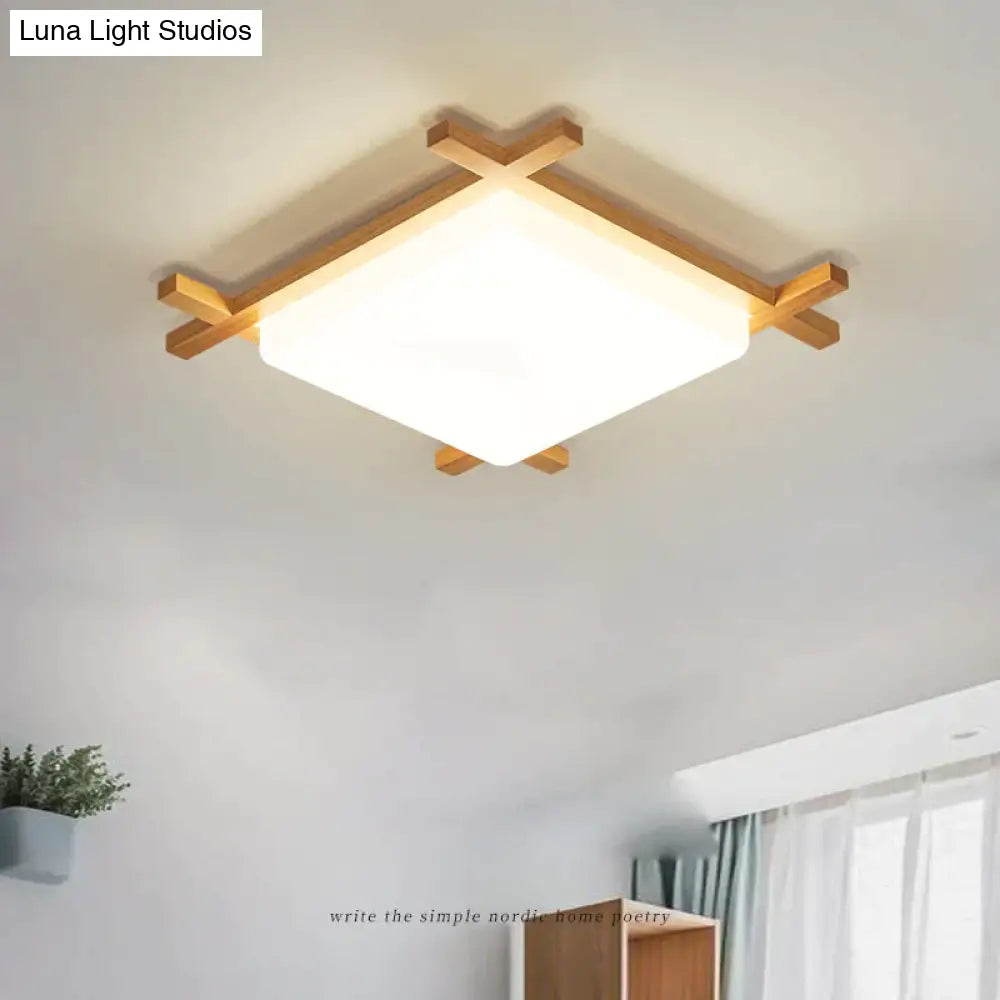Simple Modern Corridor Corridor Square Log LED Living Room Lamps Ceiling