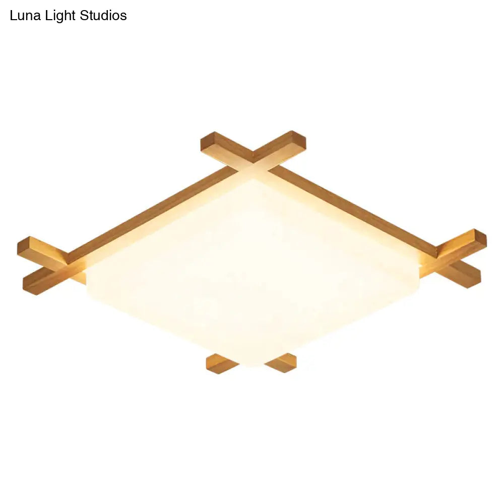 Simple Modern Corridor Corridor Square Log LED Living Room Lamps Ceiling
