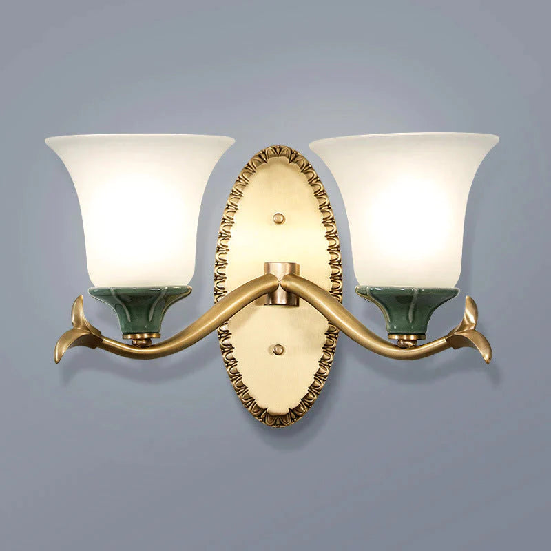 Einfache Retro Treppenhaus Lampe Schlafzimmer Nacht Kupfer Wand Lampe