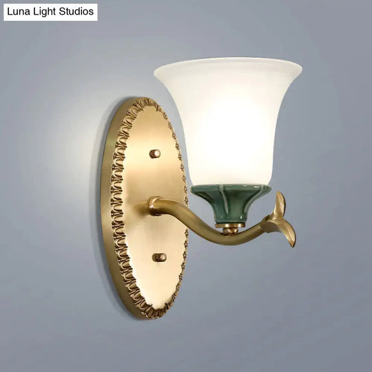 Simple Retro Staircase Lamp Bedroom Bedside Copper Wall Lamps