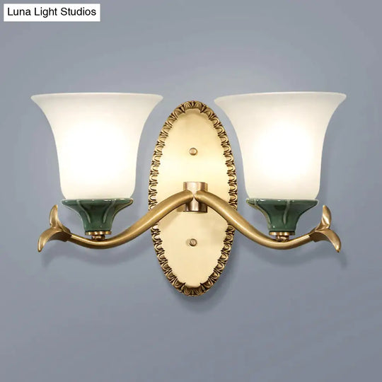 Simple Retro Staircase Lamp Bedroom Bedside Copper Wall Double / Without Light Source Lamps