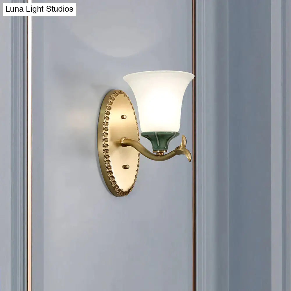 Simple Retro Staircase Lamp Bedroom Bedside Copper Wall Lamps