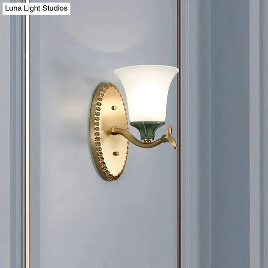 Simple Retro Staircase Lamp Bedroom Bedside Copper Wall Lamps