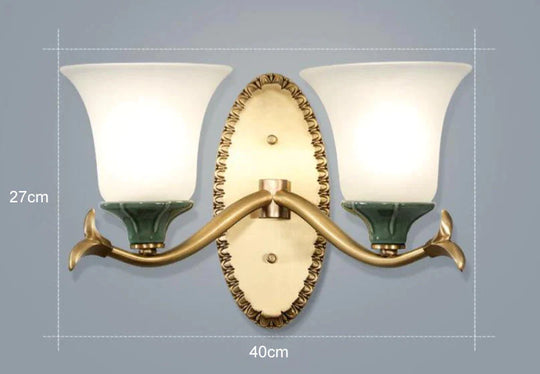 Einfache Retro Treppenhaus Lampe Schlafzimmer Nacht Kupfer Wand Lampe