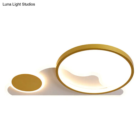 Simplicity Led Flush Ceiling Light For Bedroom And Living Room - Cloud Circle Design