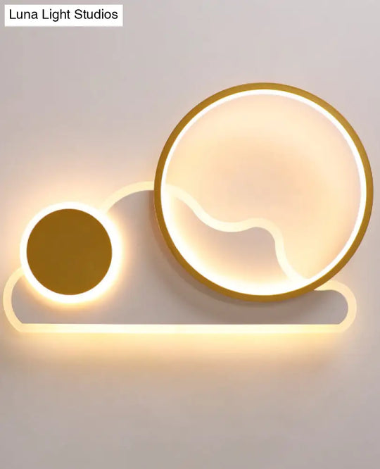 Simplicity Led Flush Ceiling Light For Bedroom And Living Room - Cloud Circle Design