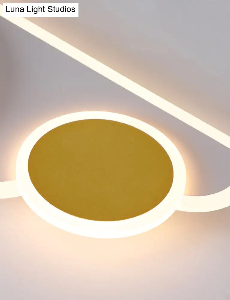 Simplicity Led Flush Ceiling Light For Bedroom And Living Room - Cloud Circle Design
