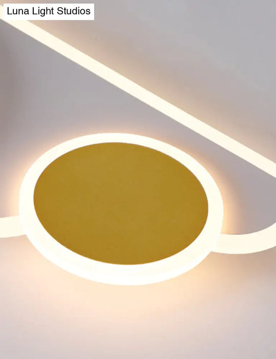 Simplicity Led Flush Ceiling Light For Bedroom And Living Room - Cloud Circle Design