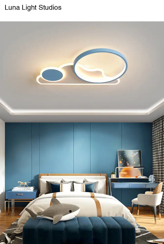 Simplicity Led Flush Ceiling Light For Bedroom And Living Room - Cloud Circle Design