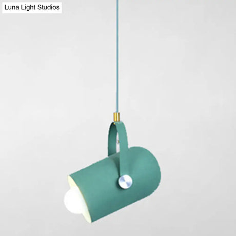 Simplicity Style Metal Pendant Light Kit For Clothes Shop With Handle Hanging Fixture