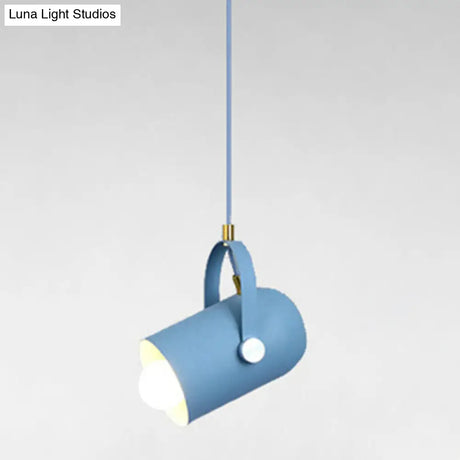 Simplicity Style Metal Pendant Light Kit For Clothes Shop With Handle Hanging Fixture