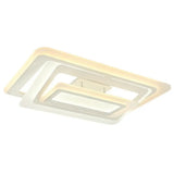 Simplicity White Led Acrylic Flush Mount Light - Perfect For Living Room Ceiling
