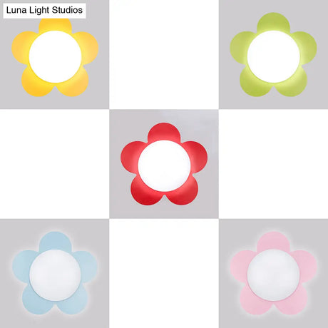 Sleek Acrylic Led Ceiling Mount Light For Kindergarten Rooms - Modern & Simple Lamp