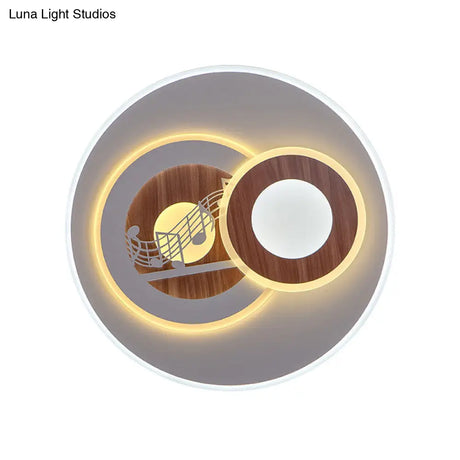 Sleek Acrylic Led Flush Mount Ceiling Light For Corridors Contemporary White Design