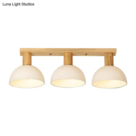 Sleek Led Ceiling Mount Light With Frosted Glass Shade - Ideal For Stairs And Kitchens