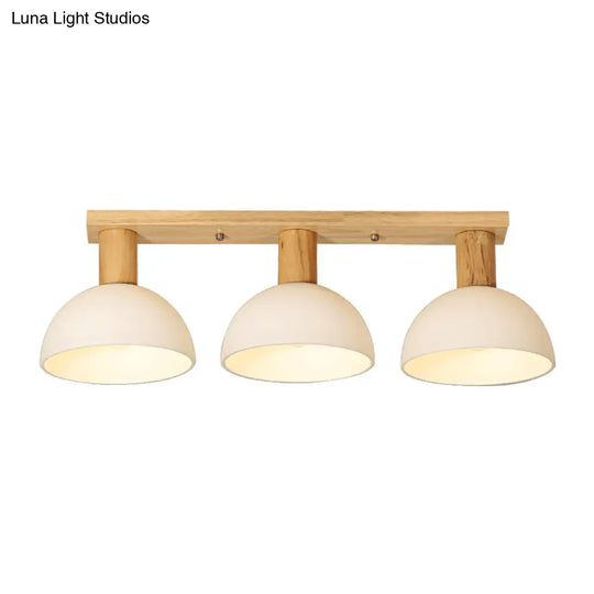 Sleek Led Ceiling Mount Light With Frosted Glass Shade - Ideal For Stairs And Kitchens