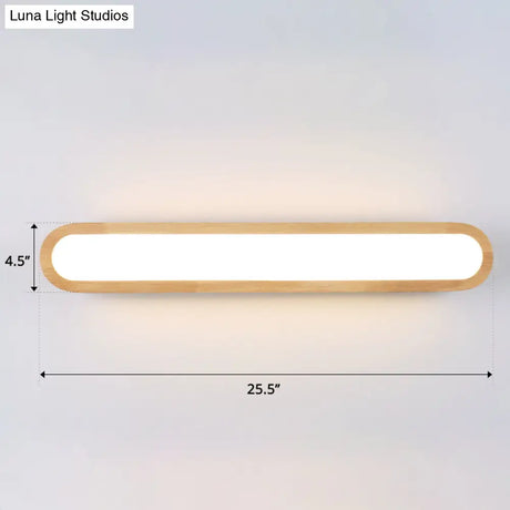 Sleek Led Wall Sconce With Acrylic Diffuser - Ideal For Hallways