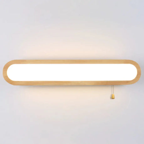 Sleek Led Wall Sconce With Acrylic Diffuser - Ideal For Hallways Beige / 21.5