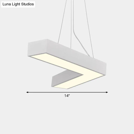 Sleek Metal V - Shaped Led Flush Mount Ceiling Light For Reception Room