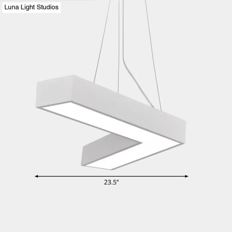 Sleek Metal V - Shaped Led Flush Mount Ceiling Light For Reception Room