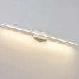 Sleek Slim Rod Bathroom Led Vanity Wall Light Fixture - Minimalist Metal Mount White / 16 Warm