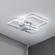Sleek Square Led Acrylic Semi - Flush Ceiling Light In Warm/White White /
