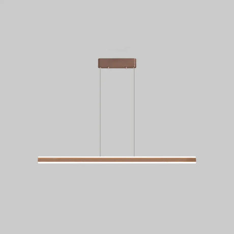 Sleek Triangle Island Light: Aluminum Led Hanging Lamp For Restaurants Coffee / 35.5 Natural